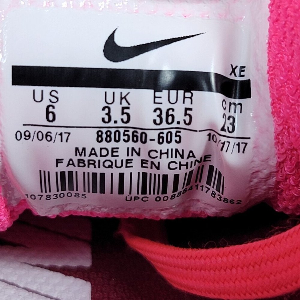 Nike Womens Air Zoom Pegasus 34 880560-605 Pink Running Shoes Sneakers Size 6 - Picture 9 of 9